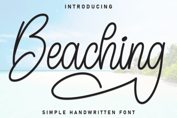 Beaching: A Handwritten Display Font That Elevates Your Creative Projects