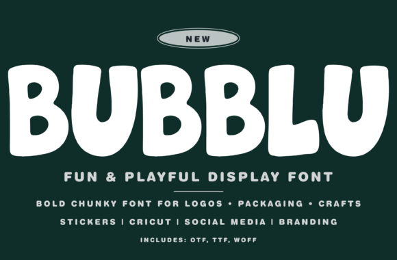 Bubblu: The Ultimate Playful Font for Creative Designers and Brand Builders