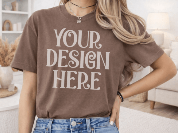 Comfort Colors 1717 Espresso Mockup 33