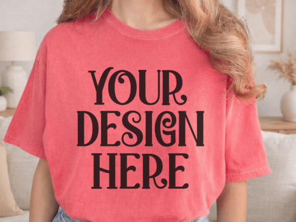 Comfort Colors 1717 Watermelon Mockup: A Designer’s Essential Tool for Product Presentation