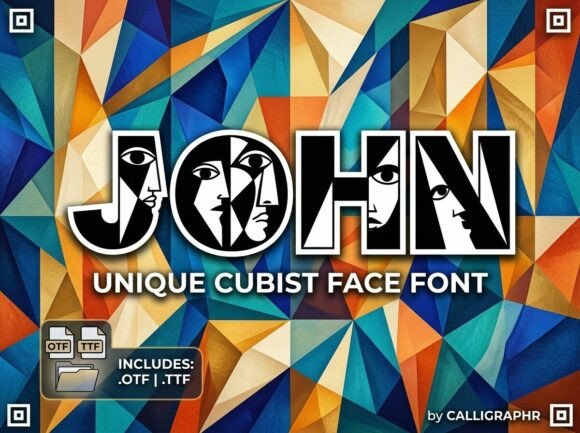 John: A Cubist Canvas in Typography