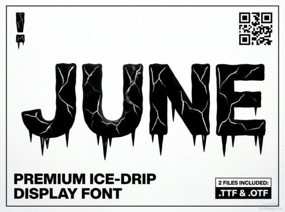 June Font: A Bold and Artistic Display Typeface for Impactful Design