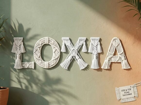 Loxia: A Bold and Artistic Display Font for Impactful Design