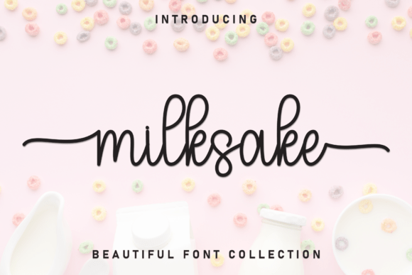 Milksake: A Handwritten Display Font That Brings Warmth and Whimsy to Your Designs
