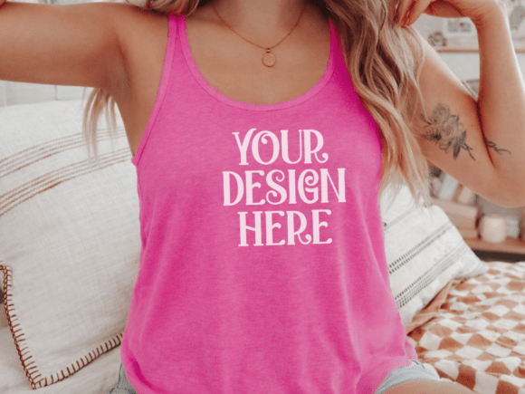 Next Level 1533 Tank Top Mockup 15: Elevate Your Design Presentations