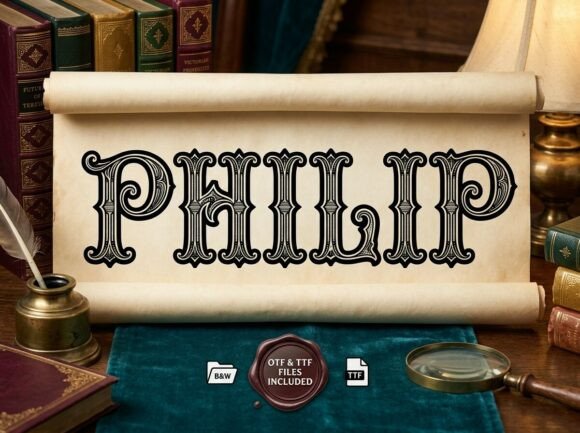 Philip: A Bold Display Font for Creative Expression