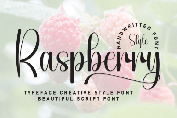 The Enchanting World of Raspberry: A Handwritten Display Font for Creative Expression