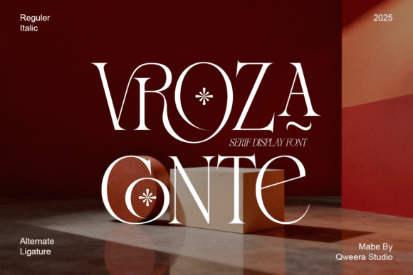 Vroza Conte Font: A Modern Elegance for Creative and Professional Design
