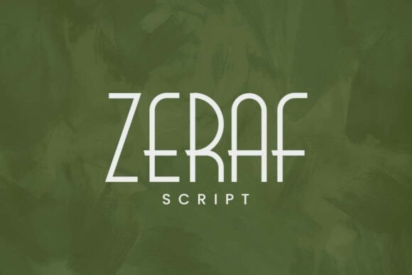 Zeraf Script Modern Elegant Display Font